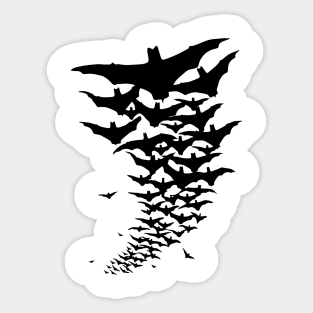 bats swarm Sticker